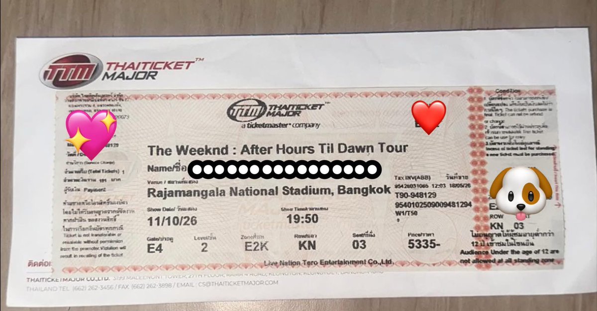 OobWNP2002's tweet photo. ปล่อย 5,000 ค่ะ
นัดรับชนมือ btsสีเขียว mrtสีน้ำเงิน
#AfterHoursTilDawnTourBKK
#TheWeekndLiveInBangkok
#theweekend https://t.co/4PQtOAWG6r