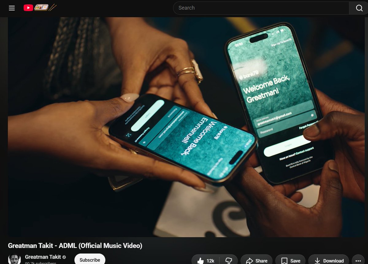 TheEssangabasi's tweet photo. While the world is criticising @greatmantakit for using @boy_director in a Gospel Music video, I just saw the greatest marketing stunt of all time..........😊

The Controversy,
The Influencer marketing,
The Message,

Pure Attention = Visibility = Traction
well done @mybank78 👏 https://t.co/skGp30FCxZ