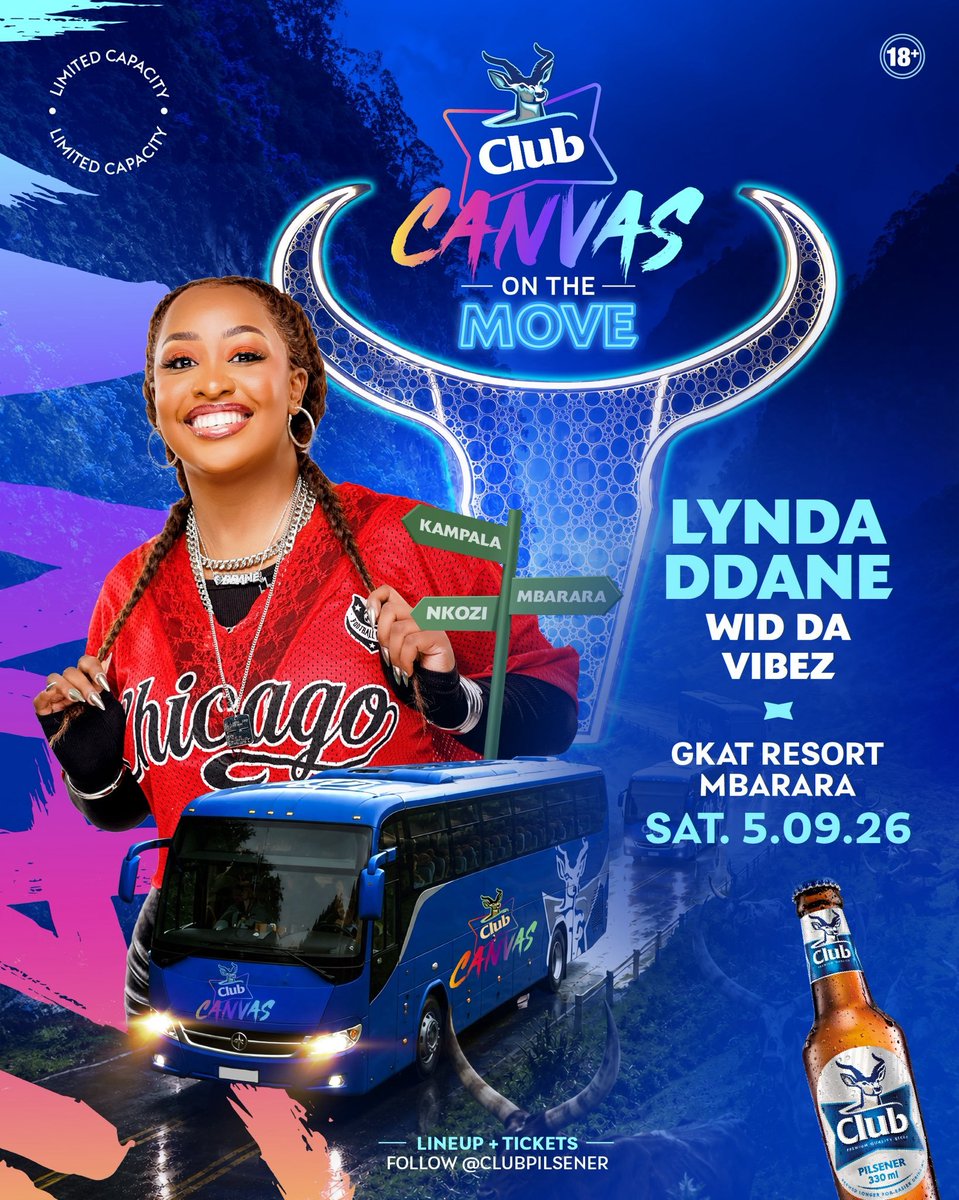 aggreykwangz's tweet photo. Calling all party people.
Club Canvas on the move, come witness your favorite DJs and MCs bring the house down at GKAT Resort Mbarara ( former Katatumba) tomorrow, Be there.
#ClubCanvas https://t.co/YZ2RiZjL1H