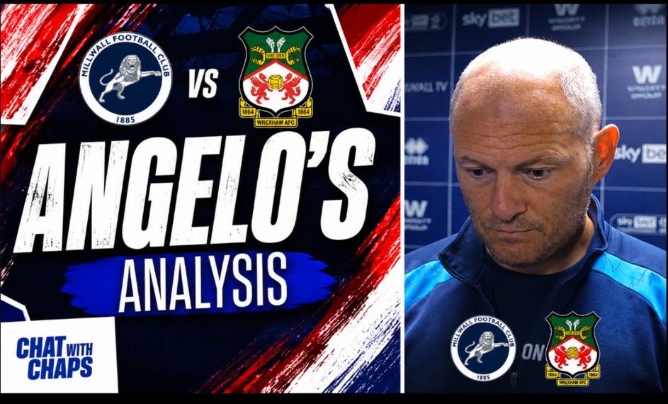 chatwithchaps's tweet photo. Angelo's analysis for Wednesdays game against Wrexham is now up on our YouTube!

Go to see @m112oto’s honest thoughts on the lions performance🦁

Full link here - https://t.co/ojoDstduTH

#chatwithchaps #millwall #podcast #analysis #fyp https://t.co/Wfqshqj1oA
