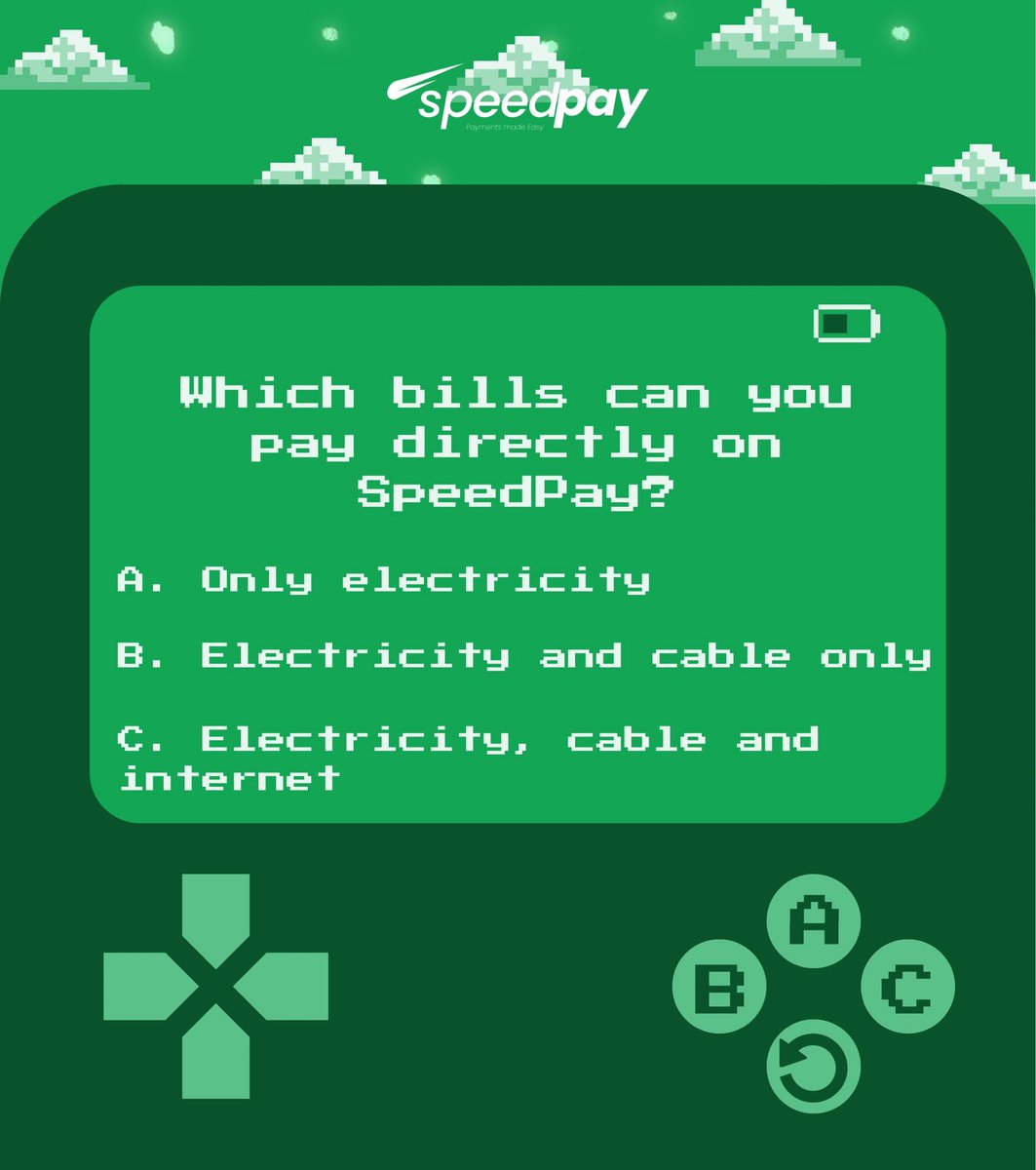 Speedpayng's tweet photo. How quick can you rack your brain to pick a right answer.

Select your and from the options A-C and reply in the comments!

#speedpayfinng #trivia #speedpaytrivia #fintech #quiz https://t.co/yduK8Dae0W