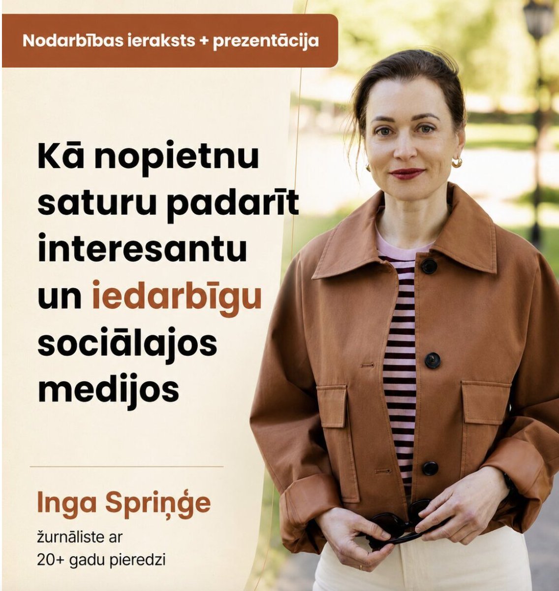IngaSpringe's tweet photo. 💡 Līdz 14.09. pieejams mans nodarbības ieraksts un prezentācija, kā sasniegt auditoriju sociālajos medijos ar nopietnu saturu. Bez dusmām, kas ir vieglākā, bet ne vienīgā metode. 
📍 Info: https://t.co/mOgqOJv4rF https://t.co/m0LvwNkvw8