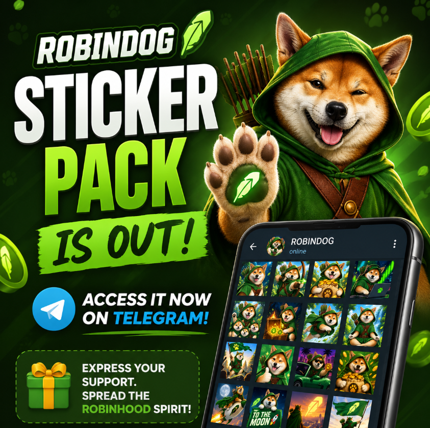 robindogex's tweet photo. ROBINDOG Sticker Pack is now LIVE!
Grab the stickers here: https://t.co/8SnqBywoB5

CA: 0x6399e2bd8af62c0ac13f55613c3469b67332a6fd https://t.co/IlNQFrOT9E