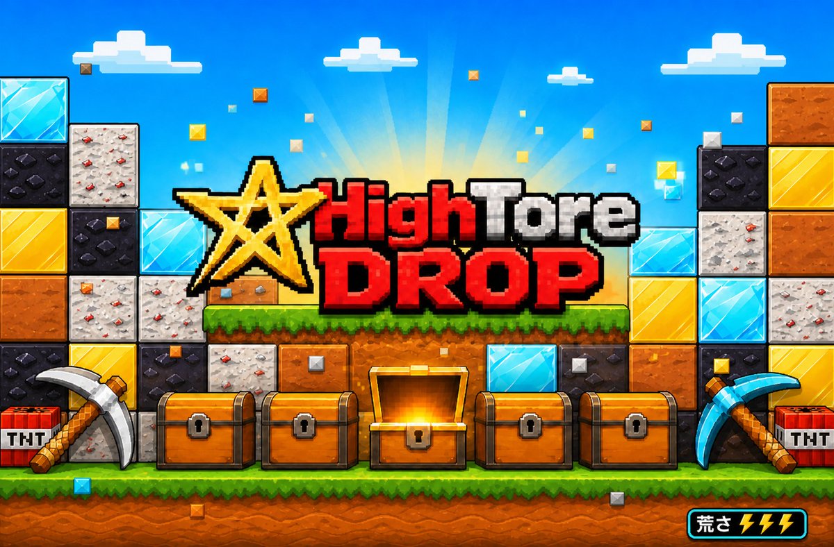 HighRoller_TCG's tweet photo. ⚡️HighTore DROP リリース⚡️

本日20時より新しいゲームをリリース✨
見覚えは...ないですね👀

ちょっと前からゲームの荒さを
右下、左上に⚡️の数で表示してます！
プレイの際は参考にしてください🙇‍♂️

新ゲームリリース記念1名様に5000coinプレゼント✨

【応募条件】
✅投稿をリポスト＆リプライ
✅このアカウントをフォロー