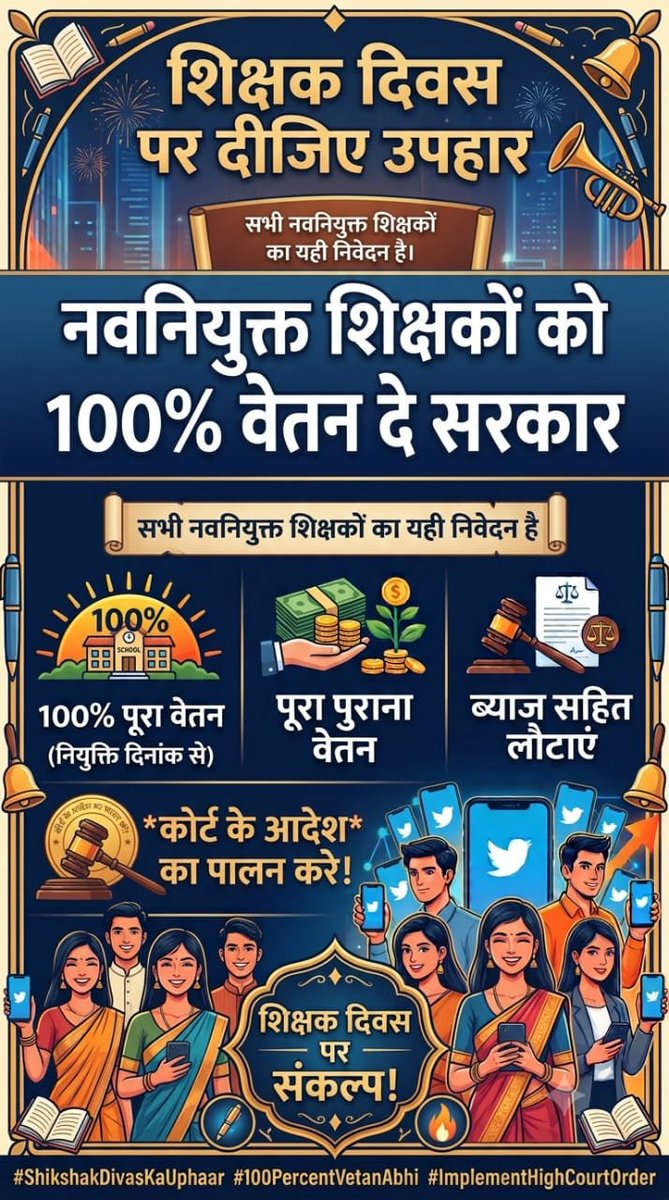 goluthakrewc2f's tweet photo. [04/09, 9:33 am] +91 98932 43570: #मध्यप्रदेश_हाई_कोर्ट_का_आदेश_लागू_करो

नियुक्ति दिनांक से 100% वेतन दीजिए
 @DrMohanYadav51 @udaypratapmp
@ZeeMPCG @MPTakOfficial @drbrajeshrajput @pushpendra157
@UmangSinghar  @BhopalSamachar 
@DainikBhaskarMP @JituP_office @BansalNewsMPCG @Chou https://t.co/oVIyvLrBn5