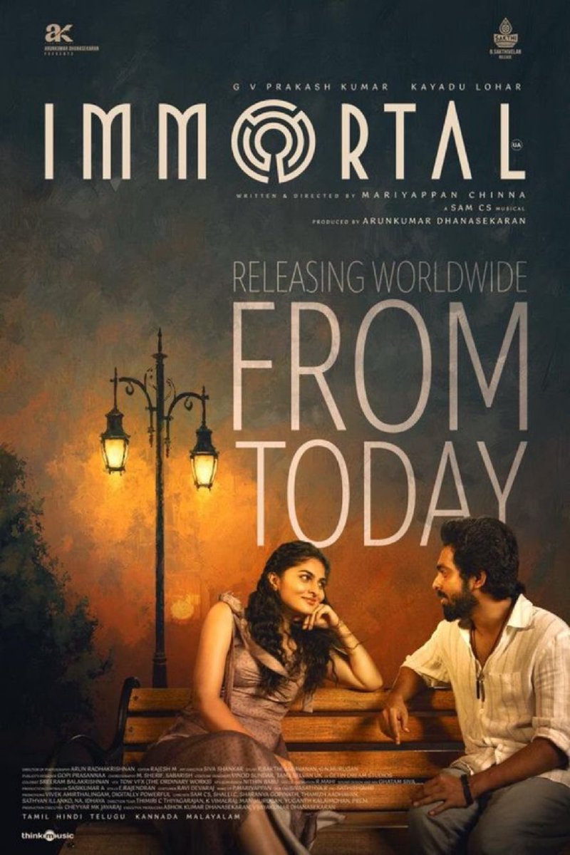 ChhammaG's tweet photo. Finally a horror film that looks like a big film
#Immortal's scale and visual ambition clearly visible on screen
@gvprakash is fantastic, @DirMari_Chinna deserves huge credit
3.5 / 5 https://t.co/M9iSsaBiKu