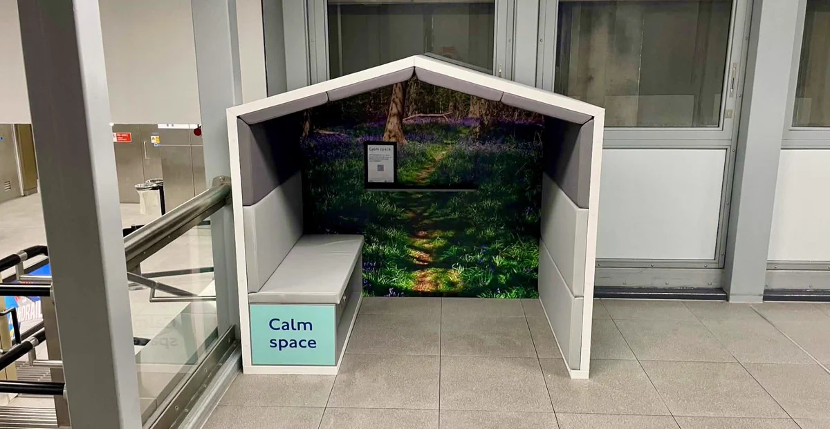 Calm space trial at Ealing Broadway station