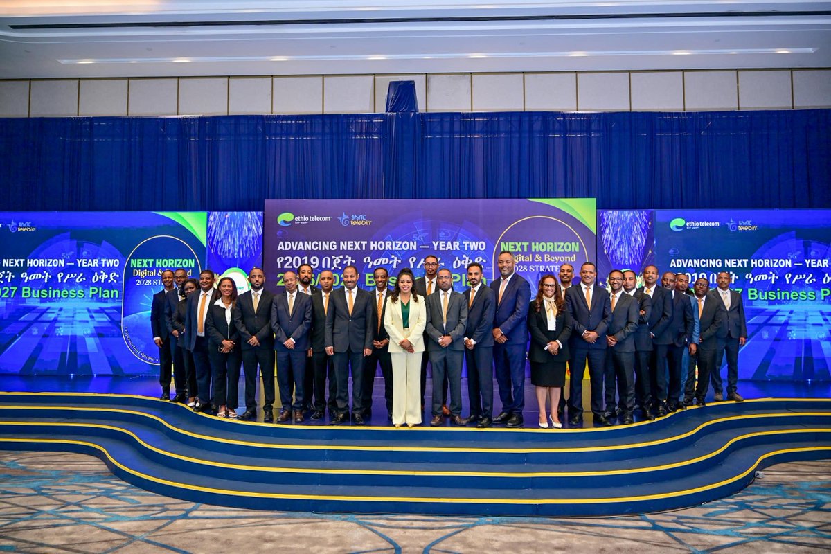 telebirr's tweet photo. Ethio telecom remains committed to driving Ethiopia's digital economy and unlocking new opportunities within the regional and global digital landscapes.

Read more: https://t.co/xgDfzGGZeo

#Ethiotelecom #telebirr #NextHorizon #DigitalAfrica #GSMA #ITU #OECD #G6countries https://t.co/ZExA9AqKgD