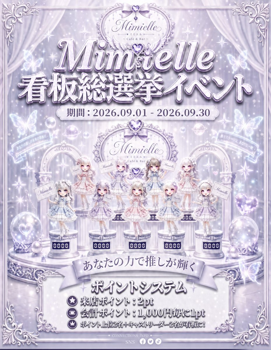 mimielleconcafe's tweet photo. ♡🪽9/4 Mimielle open 🪽 ִֶָ ࣪ 𑊢
18:00-23:00

のの　@210dd0 
める@melu__nyan 
ゆの　@_yvn0x 
こあの　@koanwo_2 https://t.co/JmZ8VlCZxo