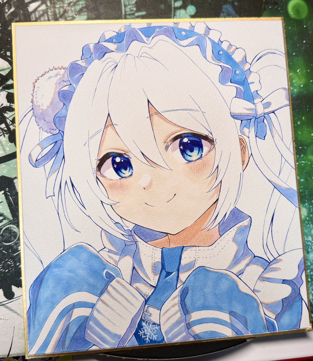 marumar42717's tweet photo. 作業経過も載せておきます！iPhoneだと色味変わっちゃうの悔しいけど、スキャナのおかげでだいぶ肉眼に近い色味も伝えられるの嬉しい https://t.co/lc646dtxHw