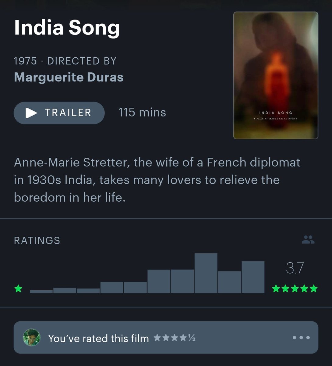 vilibazmiooo's tweet photo. India Song (1975)
dir. Marguerite Duras
https://t.co/74ZDbH1xMF
1080p BluRay REMUX eng subs (30GB) https://t.co/yUdYbQlhnz