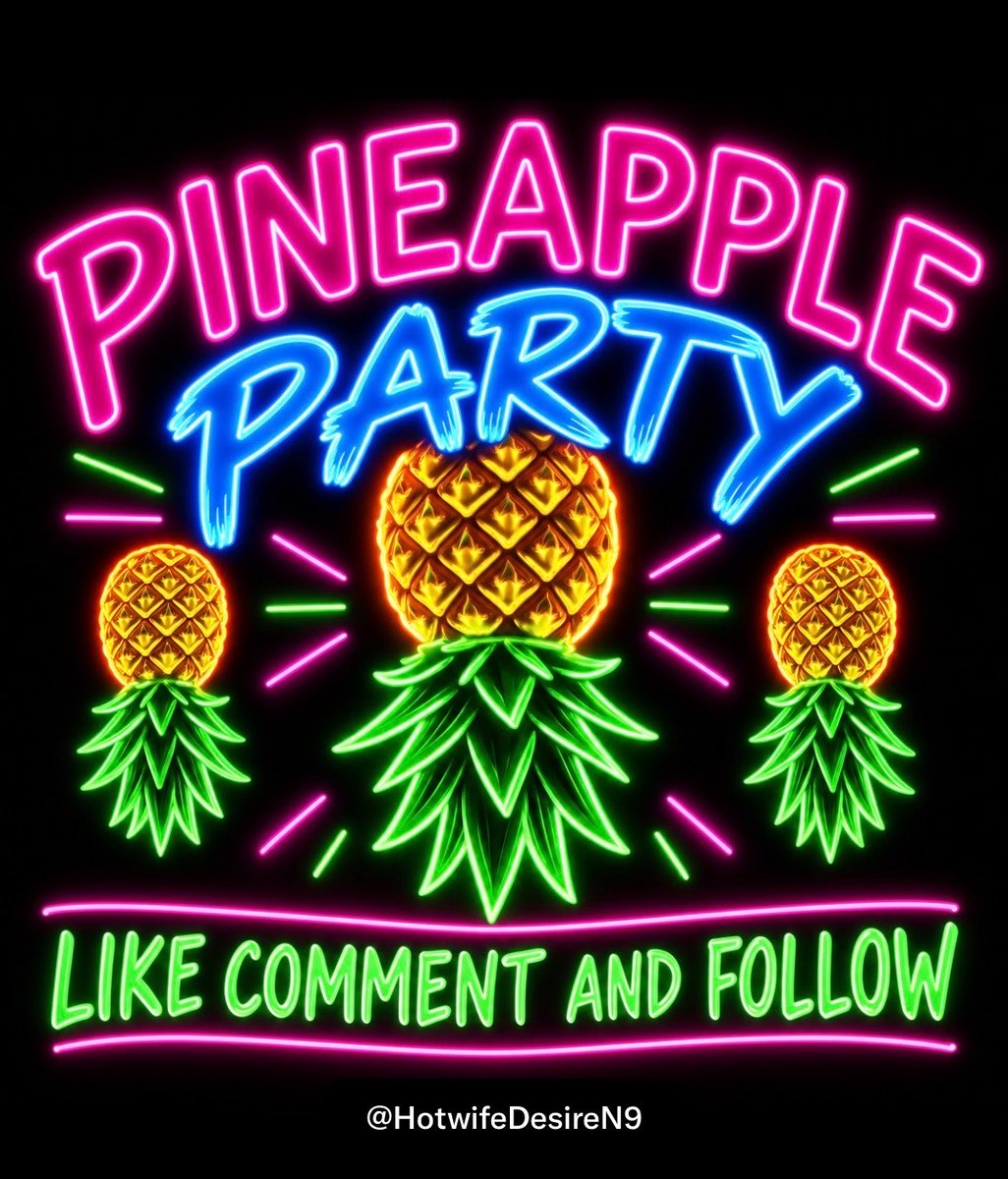 HotwifeDesireN9's tweet photo. Where are all my pineapple friends at? 
Like Comment and Follow everyone that comments. 🍍🍍🍍
Remember, sharing is caring.
#swingers #hotwife #vixen #stag #sharingiscaring #lifestyle https://t.co/8UOHCUeiMi