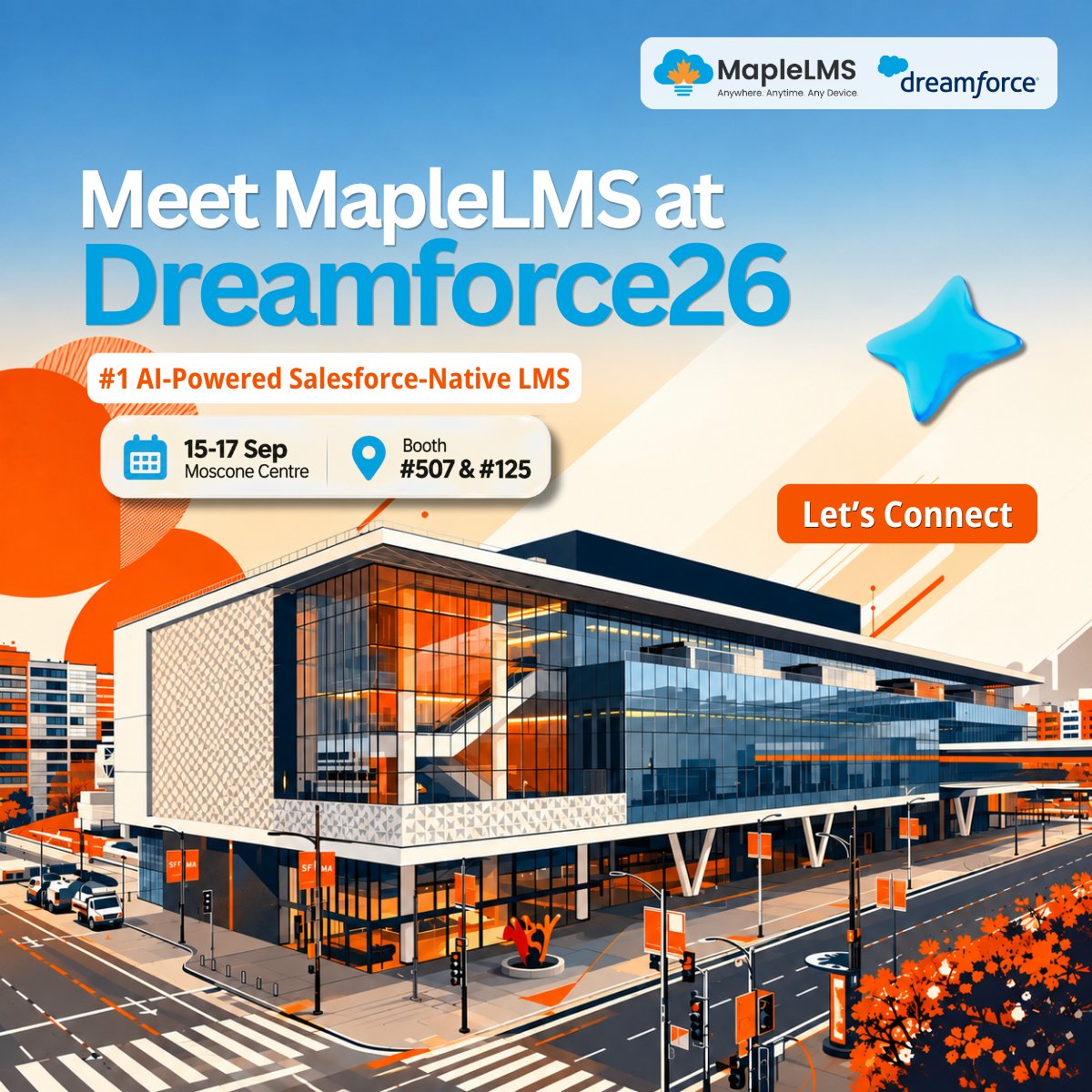 maplelms's tweet photo. The future of enterprise learning is intelligent, connected, and AI-powered. 🚀
Meet MapleLMS at Dreamforce 2026 and discover what’s next.
https://t.co/8xS6vAv5x8
#Dreamforce2026 #MapleLMS #EnterpriseLearning #AI #Salesforce https://t.co/gLYRNUONiH