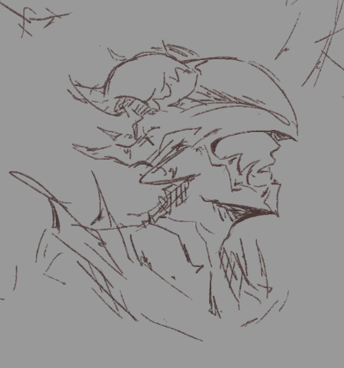 Neflill's tweet photo. decided ill start posting older sketches over from tumblr to here.. hello i like ffxiv a lot... heres an early sketch of estinien i made during HW https://t.co/7CvjsZfSI9