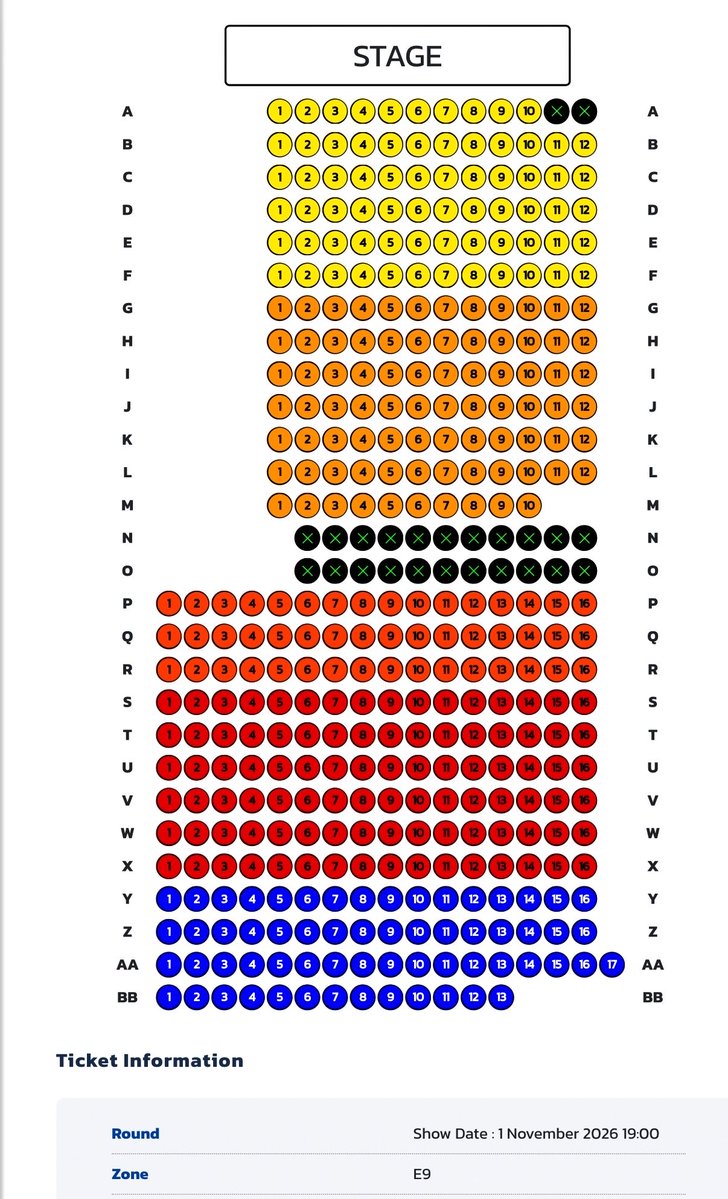 apomeow2's tweet photo. ผังดอยแบบมีตัวเลขค่ะ 4 โซน 💚💚

S12 , S13 , E9 , N2

#NCT127_5TH_NEOCITY_BANGKOK_THE_REDLINE https://t.co/9NGoKKHXAY