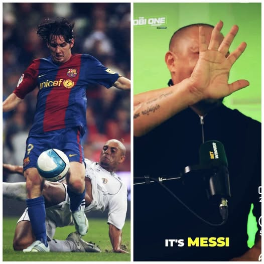 IMCFMax's tweet photo. Did you know Roberto Carlos once broke his finger trying to stop Messi from dribbling past him? 

Roberto Carlos: “Look at my finger. Messi broke it. I grabbed him here, and then he did this. I looked at him and thought, ‘Oh my God, I broke my finger.’ That kid is so good.” https://t.co/j1jn1RNiEh