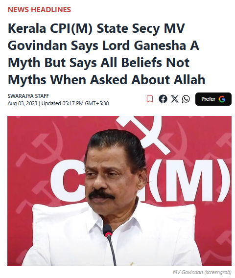 harish3912's tweet photo. Same Keralam 

Two Different Stances on Religion !! https://t.co/ctV1QaT1Nj