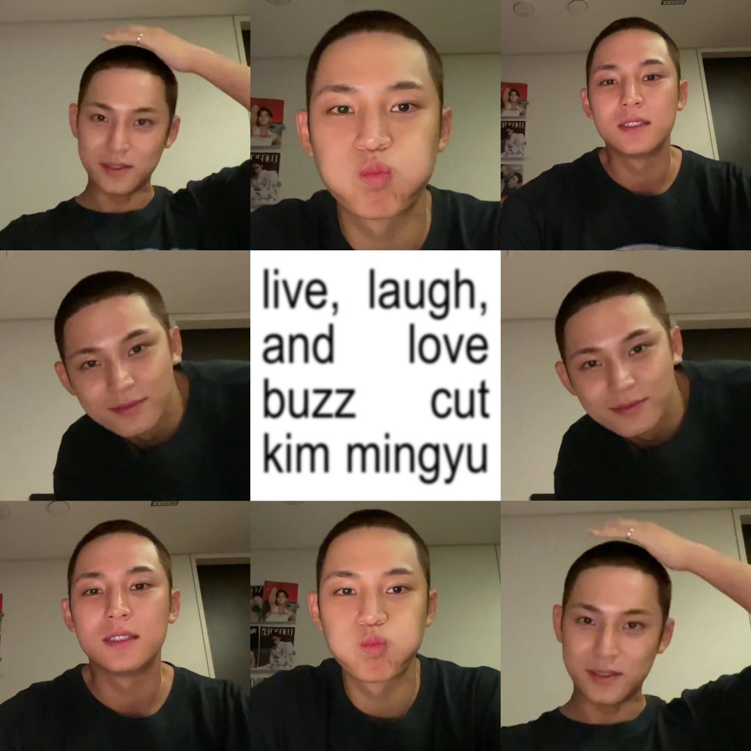 svtnserenade's tweet photo. oh kim mingyu, so cute and handsome with his buzz cut 🥹🤍 https://t.co/YIfljoTGkj