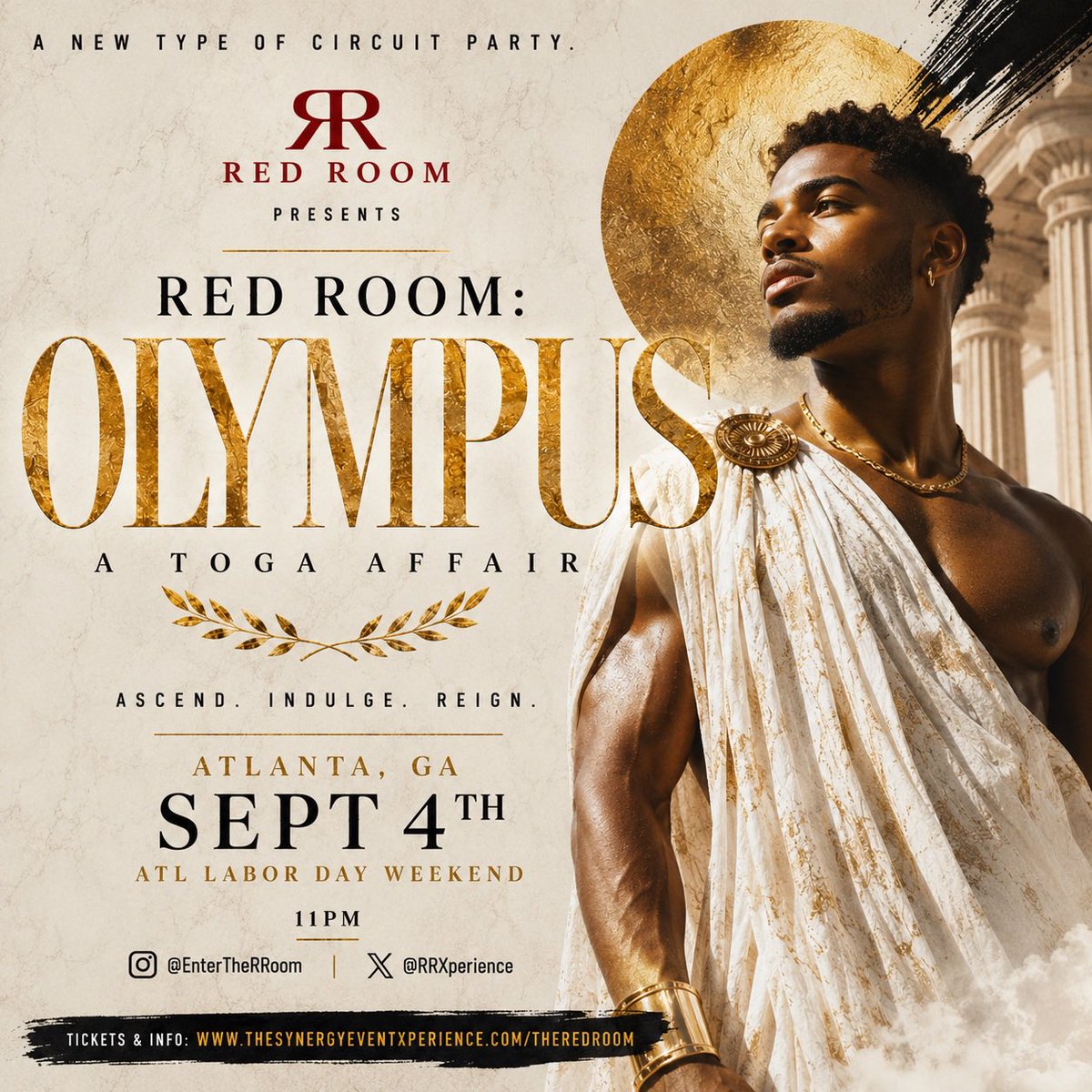 RRXperience's tweet photo. TONIGHT, we ASCEND!
Meet us at the Red Room!
#ATLblackpride https://t.co/JMIA0je98c
