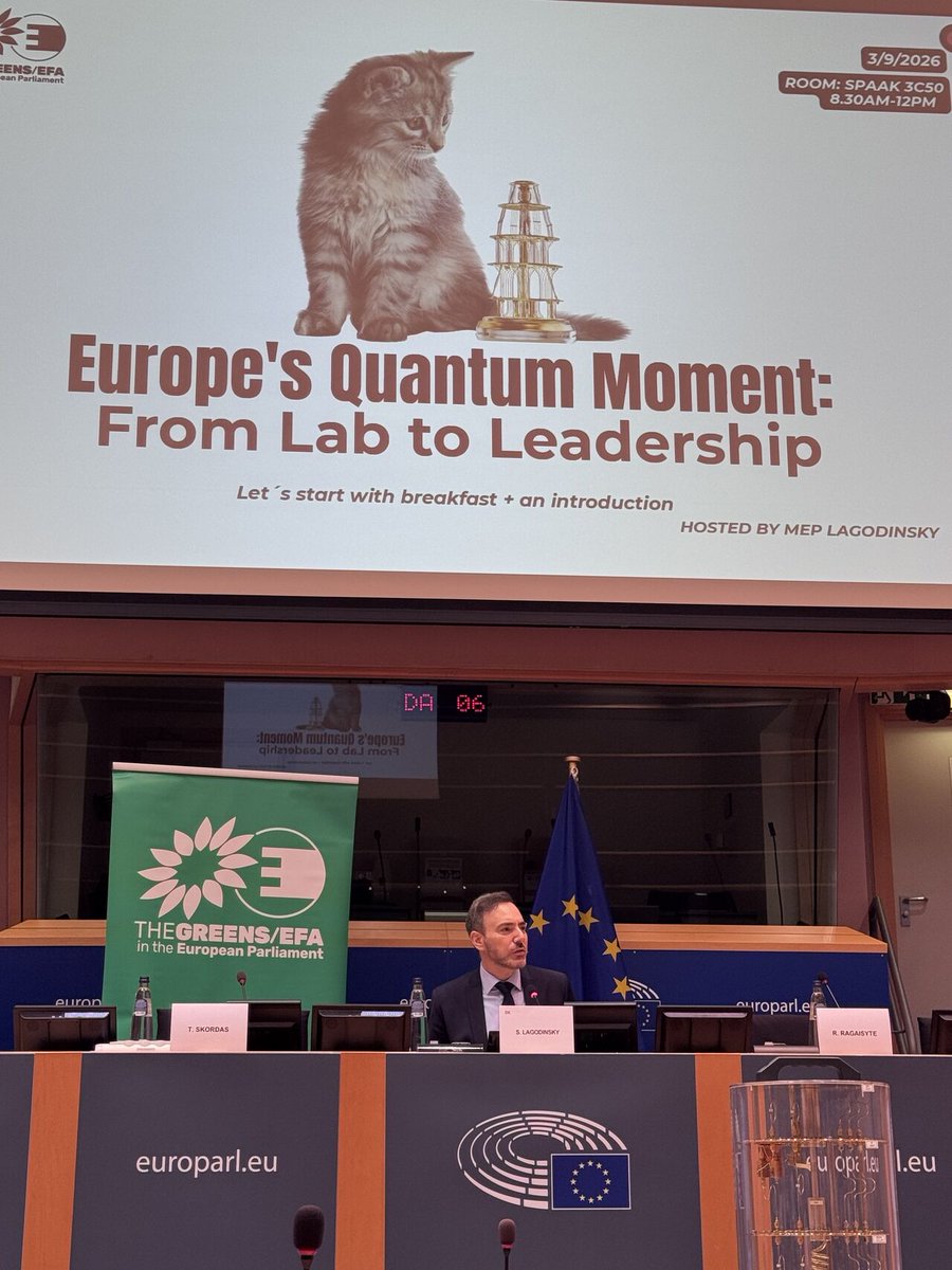 MultiverseCompu's tweet photo. 🇪🇺 Yesterday, our co-founder and CEO Enrique Lizaso joined policymakers, researchers and industry leaders at the European Parliament for “Europe’s Quantum Moment: From Lab to Leadership,” organized by MEP @SLagodinsky and European Quantum Industry Consortium (QuIC)

1/2 https://t.co/x4UeIAnTdJ