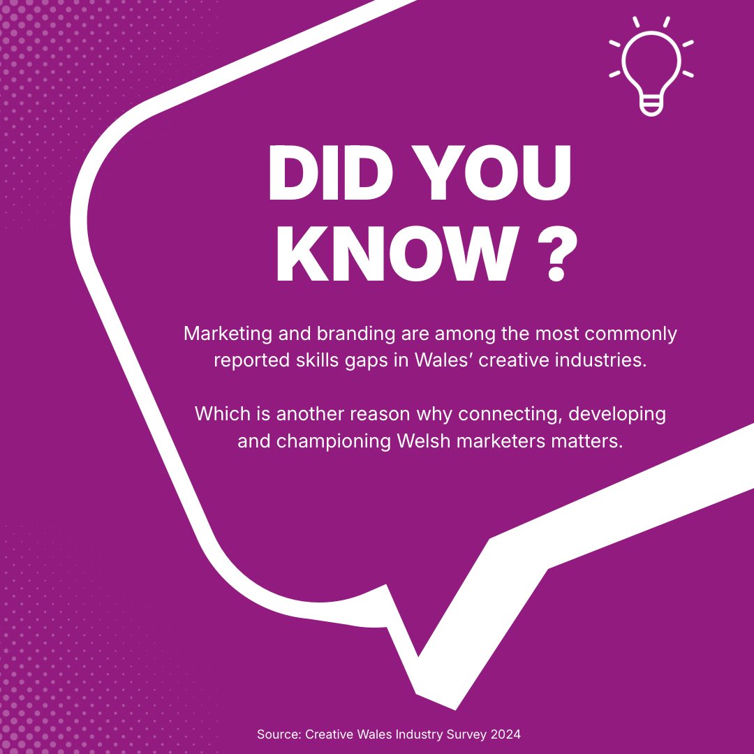 codi_cymru's tweet photo. Did you know that marketing and branding are among the most commonly reported skills gaps in Wales’ creative industries.

Which is another reason why connecting, developing and championing Welsh marketers matters 👌 

https://t.co/uV1uee1071 https://t.co/f59ktclJHK