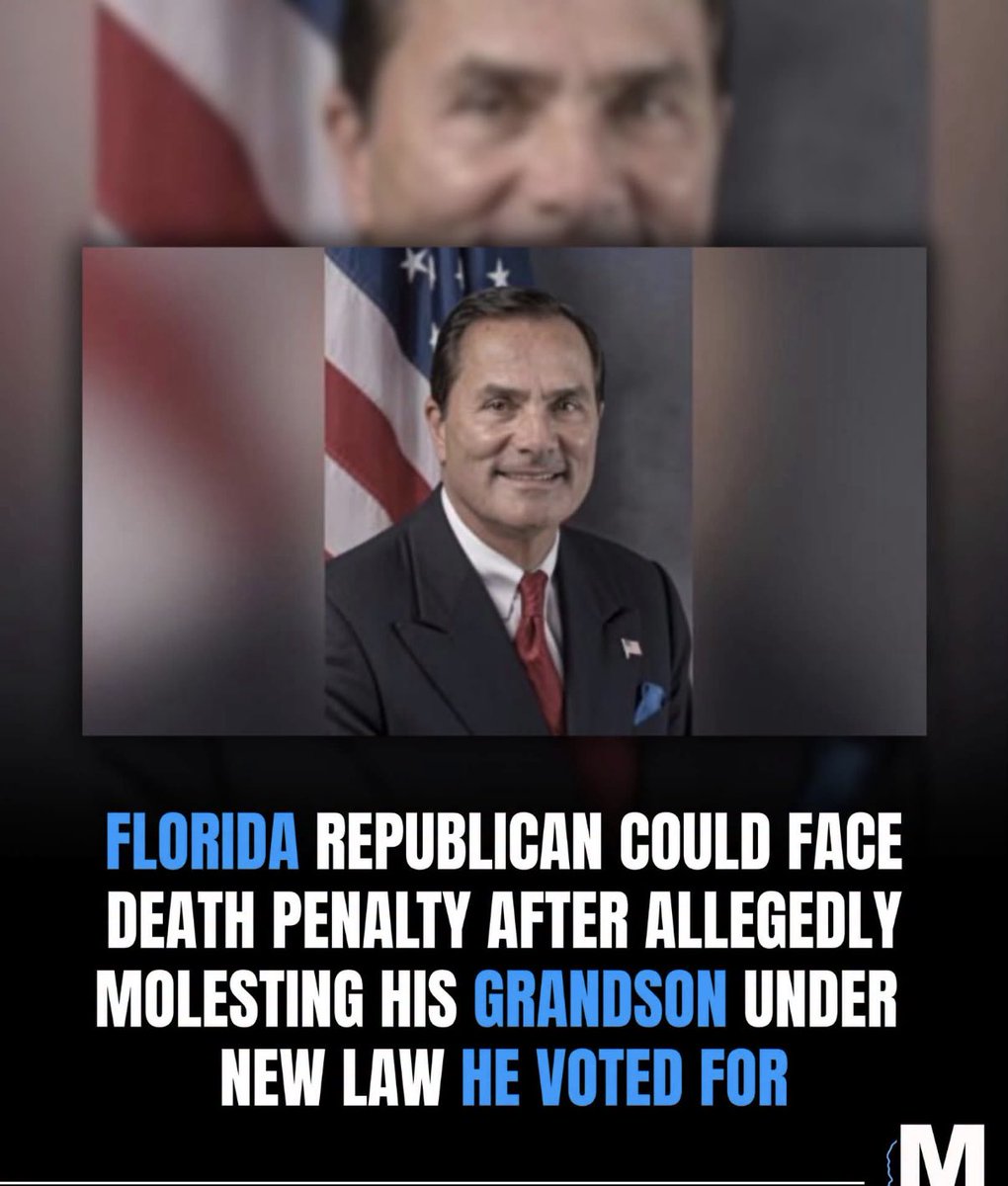 AnnieForTruth's tweet photo. Let’s hope former Florida Rep. Mike Caruso, 67, gets the death penalty. In Florida a bill was passed, which Caruso supported, allowing for prosecutors to seek the death penalty for adults who have sexually battered a child under 12. Caruso raped his own grandson. 🤬 https://t.co/8MsNdiUCJY