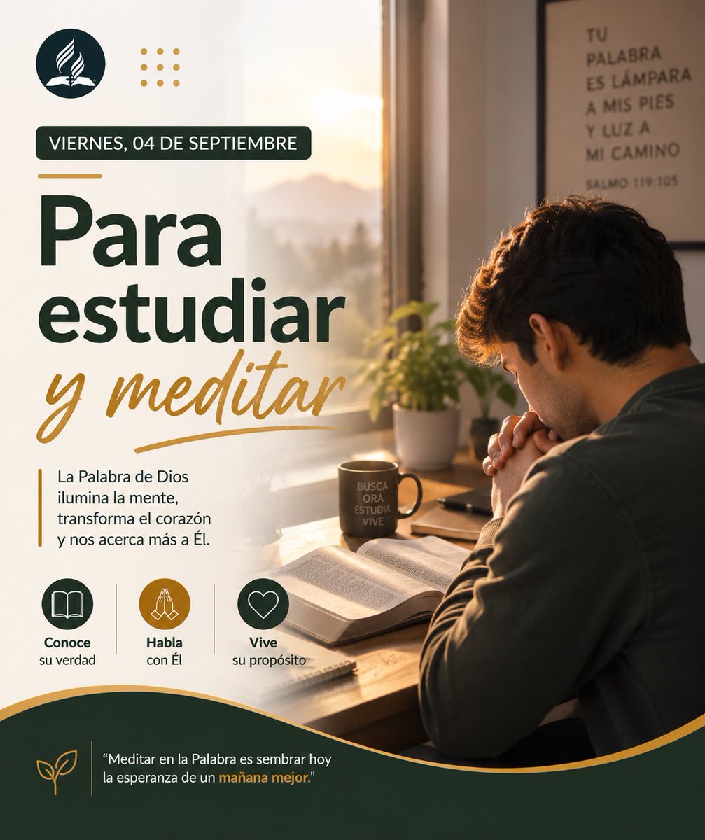 cesarterronesm's tweet photo. El Señor nos ha confiado esta luz para el beneficio y la bendición del mundo. Se nos ha dado el ministerio de la reconciliación. Con el poder de lo alto, debemos suplicar a los hombres que se reconcilien con Dios» (Elena G. de White, Carta 32, 1903). #LESAdv https://t.co/qvS4AxWarf