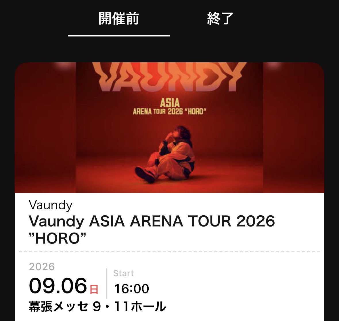 cica0120's tweet photo. はぁ、、、
私は明後日なのに、、、緊張してきた。。。
私が歌うわけじゃ無いのにwwww
多分歌う本人より緊張してる

何この緊張ww
#HORO
#vaundy
#幕張メッセ https://t.co/7n4X78zr7W