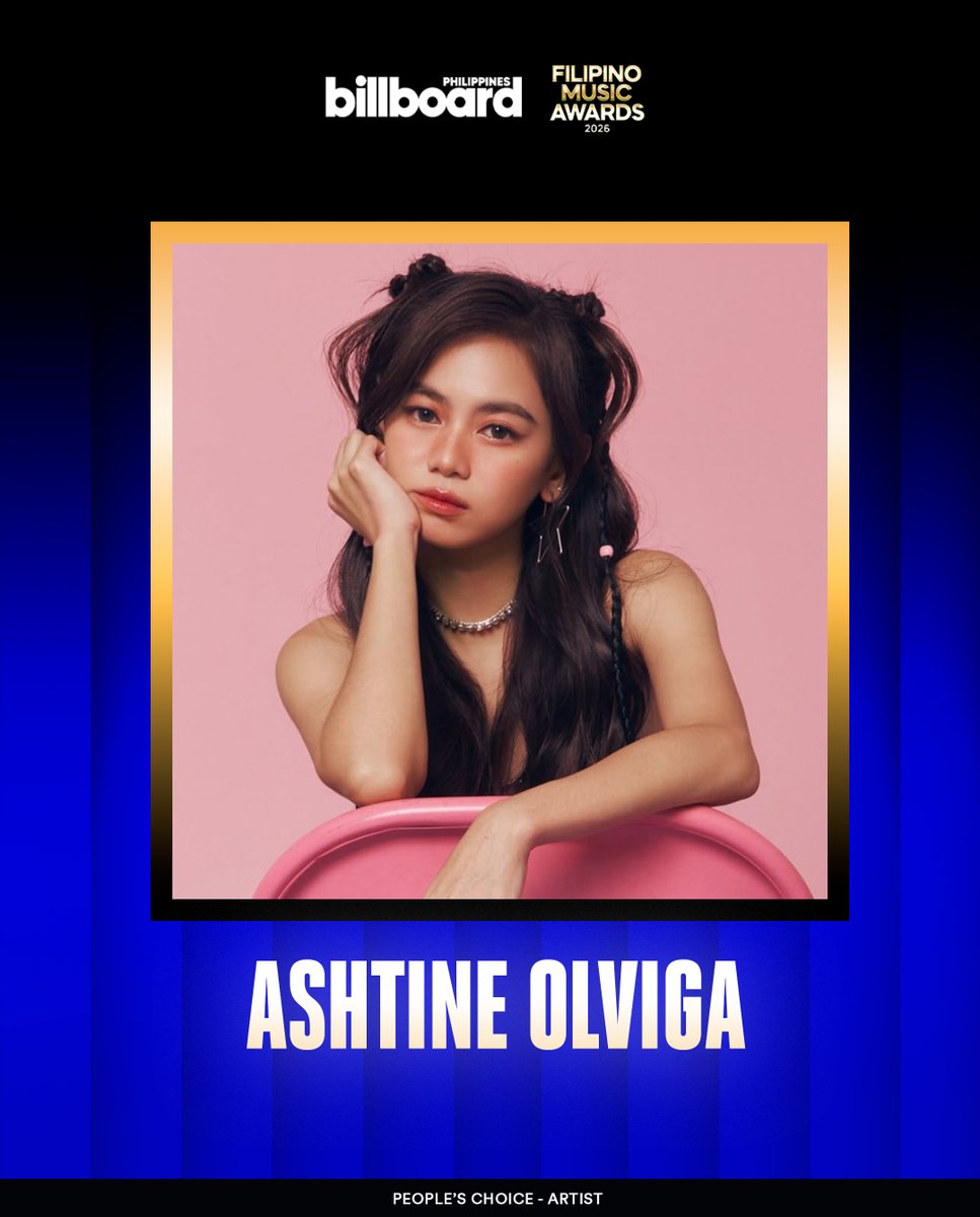 BBPHOfficial's tweet photo. The Filipino Music Awards 2026 People’s Choice Awards, presented by Billboard Philippines, are officially under way!

Voting is now open across three fan-voted categories, each featuring 10 nominees: People’s Choice Artist, Song, and International Artist.

Make your voice heard and show your support for the artists and music that made an impact this year.

The polls officially close on October 4 at 11:59 PM.

Check out the official nominees and cast your vote here: https://t.co/TSyOa4Xyf9

#BillboardPH
#BillboardPhilippines