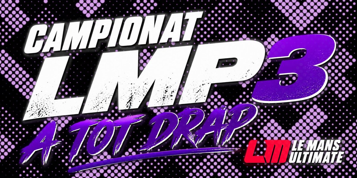 a_tot_drap's tweet photo. 🏁🔥 Campionat LMP3 #atotdrap !

Vine a lluitar roda a roda amb els LMP3 a @LeMansUltimate en un campionat que promet acció, estratègia i molta adrenalina. 🏎️💨

📅 Diumenges 13, 20 i 27 de setembre
🏆 T'hi apuntes?
🔗 [https://t.co/3DkFp0MgTa] https://t.co/ApPnWHUEWX