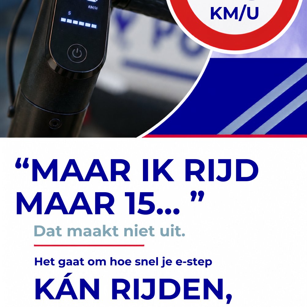 PzGbergenLierde's tweet photo. Veel e-stepgebruikers blijken de nieuwe helmregel nog niet te kennen. Daarom zetten we ze nog even duidelijk op een rijtje ⤵️
Kan je e-step volgens de constructie sneller dan 20 km/u? Dan is een helm sinds 1 september verplicht.
🧠BESCHERM JE KOP. ZET ER EEN HELM OP!
#estep #helm https://t.co/KN30gtq5Fo