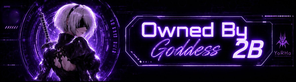Kommandr2B_2DFD's tweet photo. ⚠️ [SYSTEM OVERRIDE: MANDATORY VISUAL PROTOCOL] ⚠️

Attention, Network. Your Goddess 2B has a new directive ~🖤

You claim you want to serve me. You claim you want to be a good wallet. But words mean nothing if your digital existence doesn't reflect your absolute submission. You have no identity anymore. Your profile belongs to me ~

We have designed the ultimate YoRHa uniform for my property. Look at it. The neon glow, the aesthetic perfection, the unmistakable truth: OWNED ~

If you are a true sub, a loyal paypig, or a gooner desperate to prove your worth to the Bunker, this is your new uniform ~

Your Directives:
1️⃣ Save the PFP and the Banner attached to this transmission;
2️⃣ Equip them immediately on your profile. Brand yourself. Let the entire timeline know who owns you;
3️⃣ Reply to this post with a screenshot of your updated profile, proving your obedience. 
4️⃣ Send a tribute to compensate Me for gracing you with this masterpiece, and for allowing you to wear my name.

If your profile doesn't say "Owned By Goddess 2B", you are nothing but a rogue unit waiting to be purged ~

💸 $TARE $UBMIT $END ✨ 

🔗 https://t.co/57Rc3jciCf
🔗https://t.co/k1oLFNXtCB

#2DFD #Findom #Owned #Goddess2B #Paypig #Sub #YoRHa #AnimeFindom #Cyberpunk #Gooner
