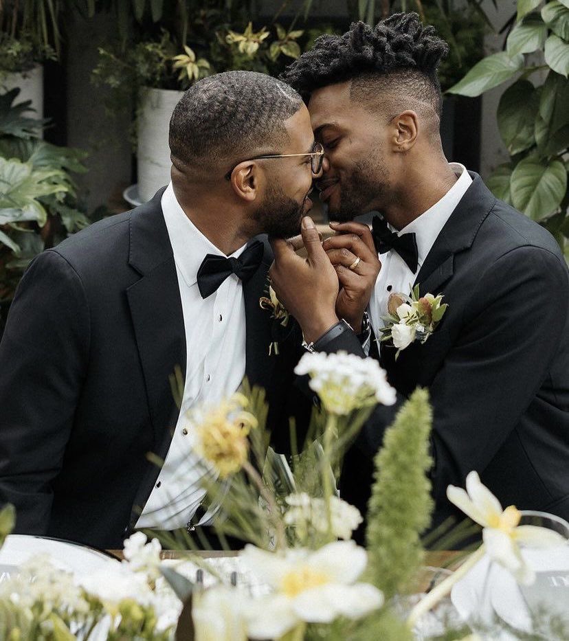 fiercepatricks's tweet photo. Imagine hating on gay marriage when it’s literally two harmless men in love, minding their business https://t.co/FK2MS4OgHF