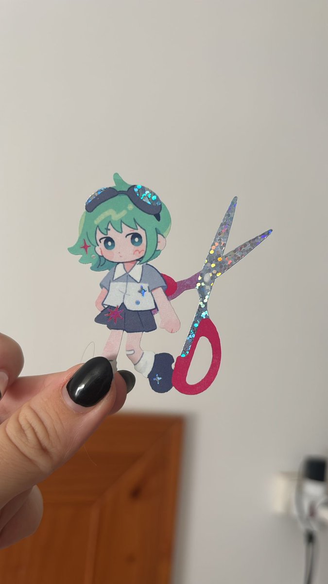 _kurippu's tweet photo. Las nuevas pegatinas de vocaloid han quedado tan bien 🥹💚💛💙 (fotitos de la bonita de @/Aquaxtic 🥺) https://t.co/7IGNBNsjpl