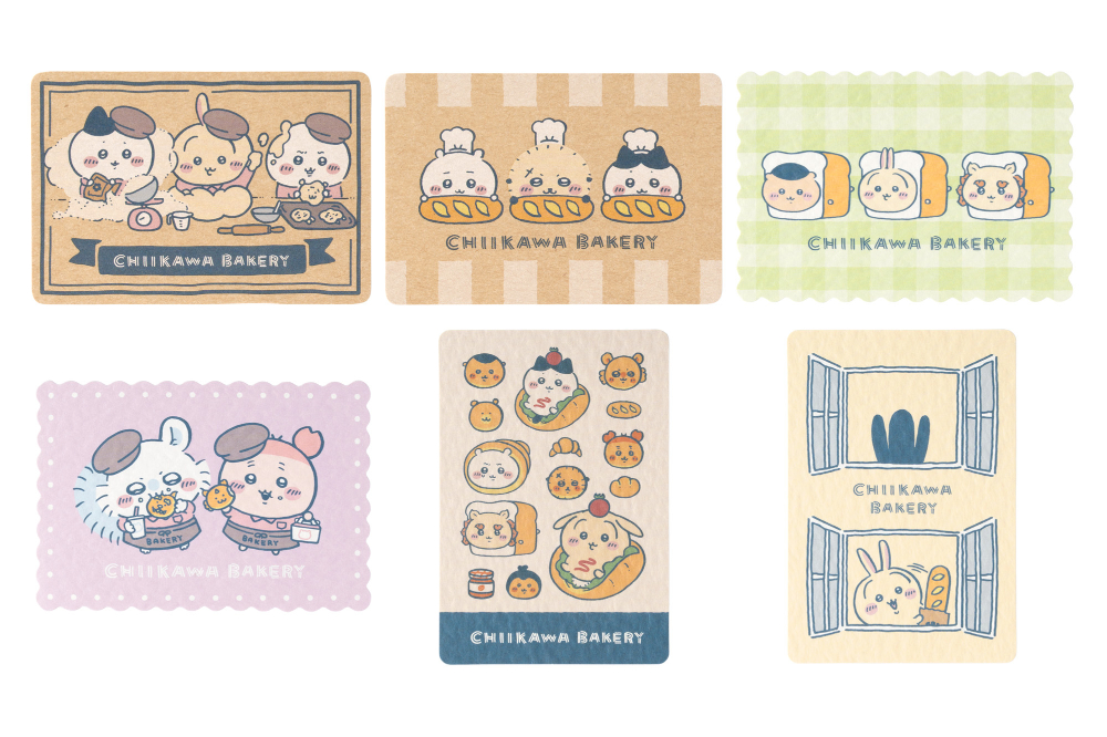 chiikawabakery's tweet photo. ／
#ちいかわベーカリーPOPUPSHOP
グッズ再入荷のお知らせ🎊
＼

📢・スマホに貼れるサイズのクラフト素材ステッカー(パン作りなトリオ)
　 ・スマホに貼れるサイズのクラフト素材ステッカー（転びまくるトリオ）
 　・エコバッグ
 　・エコバッグ（ブラウン）
　 ・トレーディングパン屋さんなポイント風カード（全6種）

　👉9/5(土)に再入荷予定です🎉

再度お品切れの場合はご容赦ください🙇
数量に限りがございますのでお早めに💕