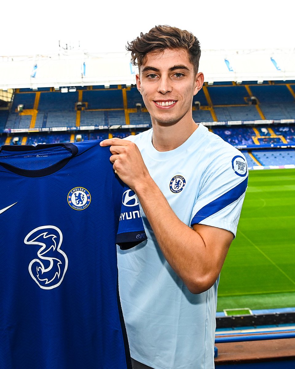 brfootball's tweet photo. It's been six years since Kai Havertz joined Chelsea. 

A year later, he scored the goal to win them the Champions League. 

Then he swapped west London for north London 😛 https://t.co/DpyiyYhyZu