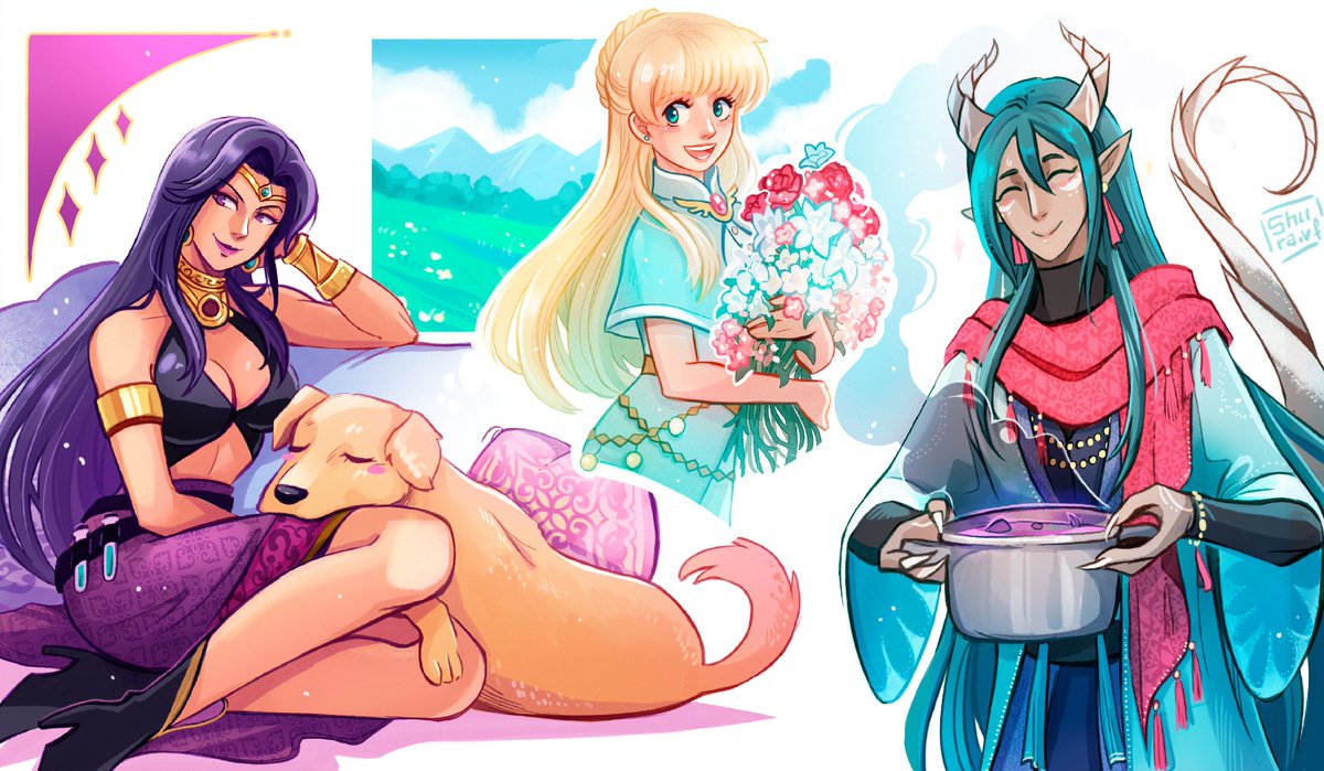 Shuravf90's tweet photo. Put some #fieldsofmistria sketches together again
🌺🌻🌼 https://t.co/KtMt7HJNJt