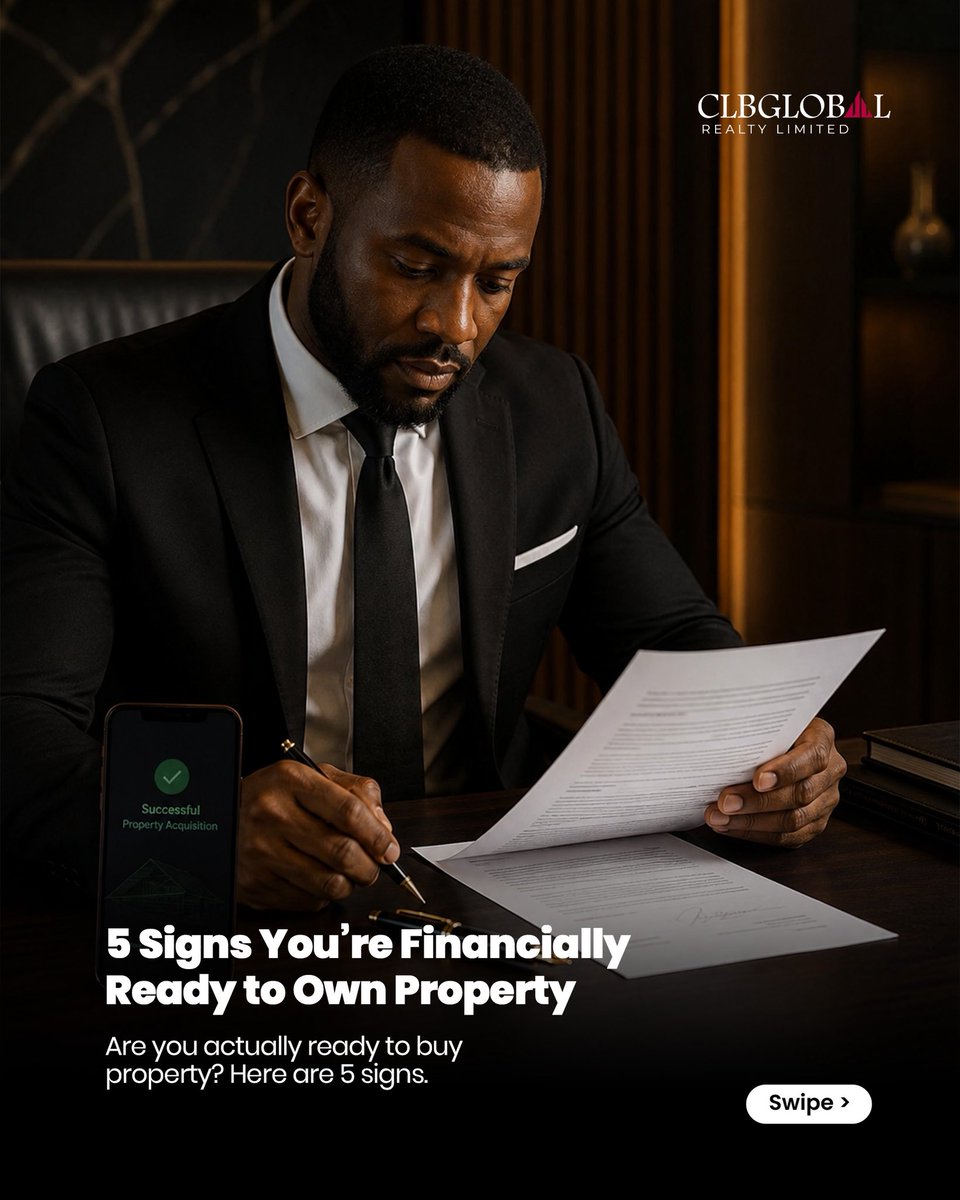 theclbglobal's tweet photo. Thinking about buying property? π
Being financially ready isnβt just about having enough for the initial payment.
Income, savings, existing commitments and ongoing costs all matter.
Here are 5 signs you may be ready to own property.
How many apply to you?
#Clbglobal https://t.co/W087XfDyLw