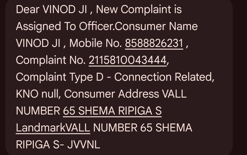 vinodm04's tweet photo. @JVVNLCCare @yash_bhatnagar @hlnagar As per the message attached here, please correct my address. It seems the person who noted the address was not able to hear the correct address.  Address is Villa 65, mahima spring Villas, Sahara City, Beelwa, Tonk Road, 302022, Jaipur @JVVNLCCare https://t.co/4lo9989NEy