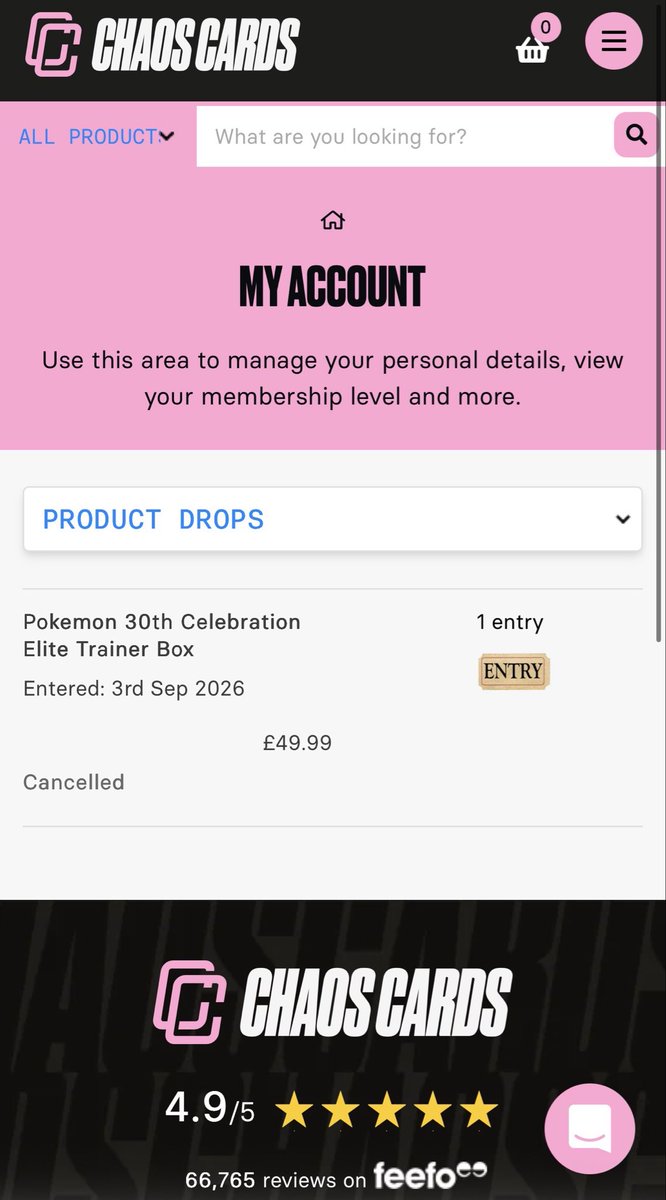 ReggaeRich_'s tweet photo. @Chaos_Cards My entry was cancelled for no reason at all and I’m not able to re enter in time. Why on earth has this happened? What am I supposed to do? The money was taken then given back but I didn’t request for it to be cancelled. https://t.co/rGQnOOp3JG