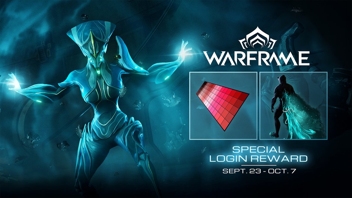 PlayWarframe's tweet photo. Log in through the Samsung Galaxy Store to receive FREE Rewards like the Valentine Color Palette and Manegarmr Ephemera. https://t.co/ELyV4QxwiO