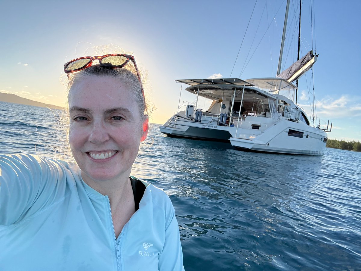 A woman with a sailboat