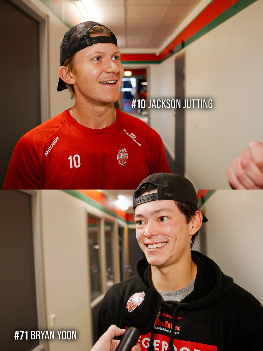 MoDo_Hockey's tweet photo. Rykande färska intervjuer med Yoon &amp; Jutting finns på vår YouTube-kanal. 

🔗 https://t.co/UbsjgVgqRu

#modose https://t.co/kOSDJtURCF