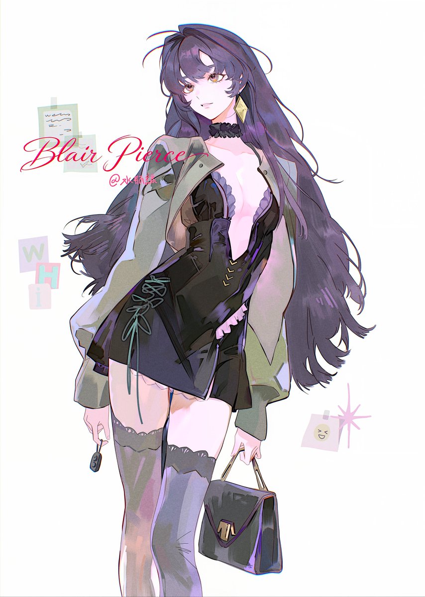 LuoLuo48512's tweet photo. #oc
Blair Pierce——曾经是一位时尚区的网络主播，后被星探挖掘为演员，目前事业还在上升期中。
（是新的孩子，其实是黑发，但想以紫色为主题💜） https://t.co/g5ccl3XMJe