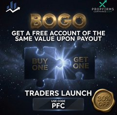 PFCFutures's tweet photo. 🧩 Flash Traders Launch 100k Eval Giveaway 🚨

Last weekend for 30% OFF + BOGO - Evals from $34

Not feeling lucky?
Use code PFC
30% Off + Free account at payout
👉 Get yours - https://t.co/ntaD2tYj7t 🔗

To enter, QUOTE THIS POST with the one thing you love most about @TradersLaunch 

Winners chosen in less than 9hrs ⏰