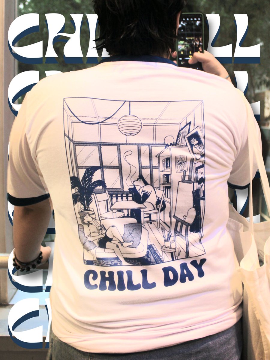 W0lfi_'s tweet photo. Come chill with us at Barkada! Selling these shirts tomorrow at Booths 6-7, see ya then! ✌️ https://t.co/MrCa47SH5U