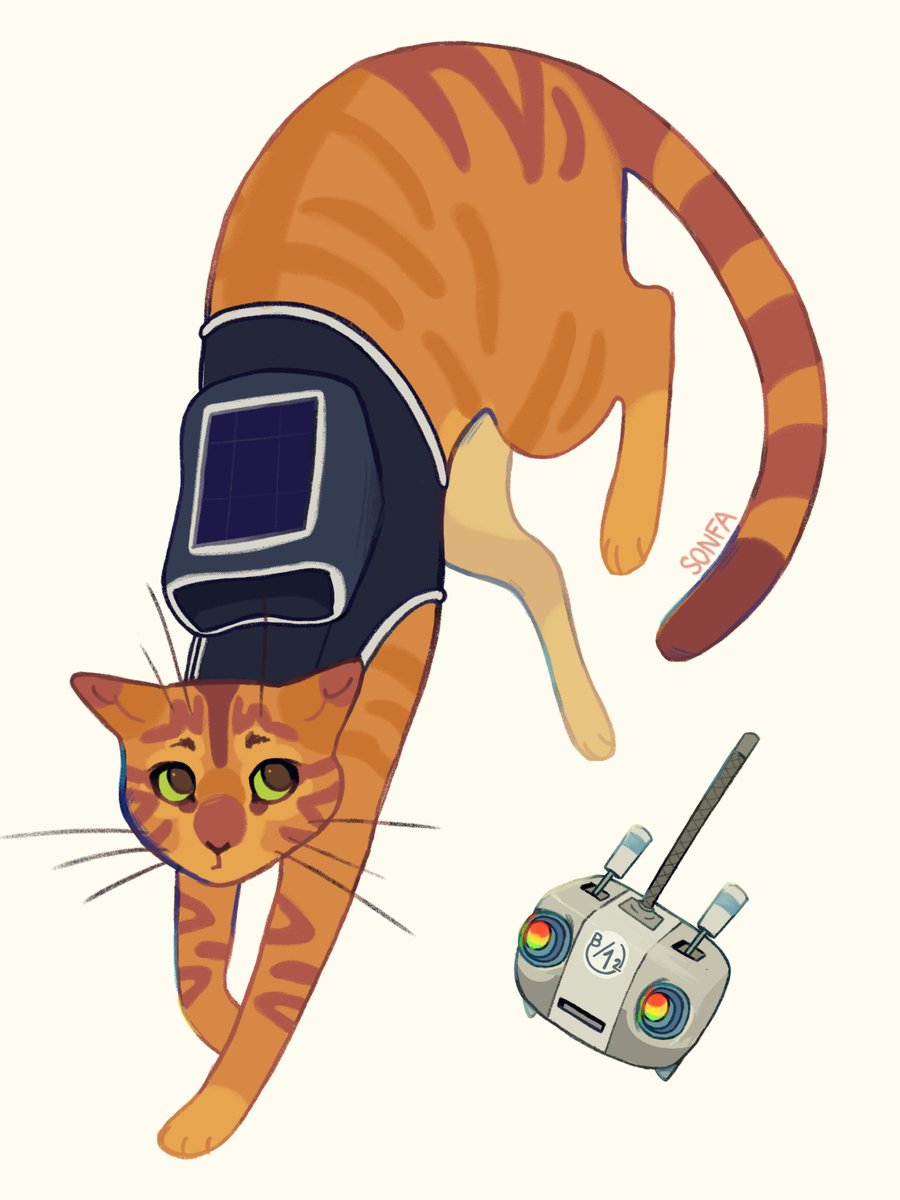 Ihmselff's tweet photo. Not Warrior, but the Cat 🐱

#stray #strayvideogame https://t.co/LfOt05hqsd
