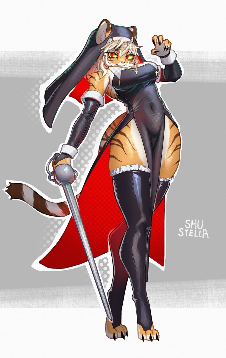 Stella_Hoshii's tweet photo. Nun tiger.
The inspiration came from a random dream. https://t.co/KXlWBjdJkd