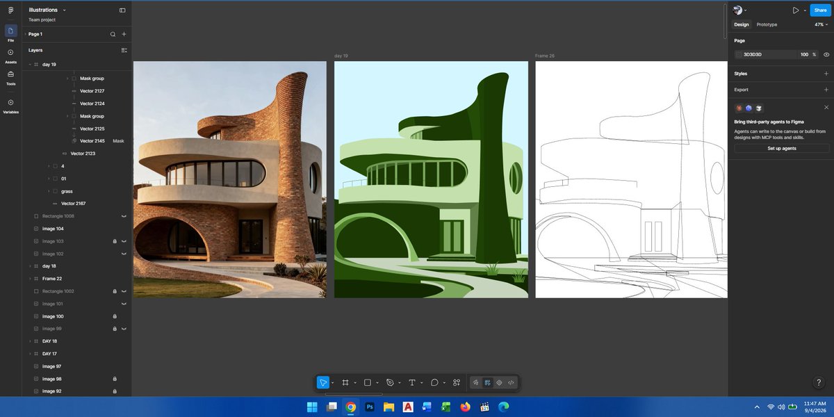 noohdesine's tweet photo. Day 19/20 of learning Illustration

A building I picked online and decided to play with color 💚

Image source: Pinterest https://t.co/5SROH54Z1r