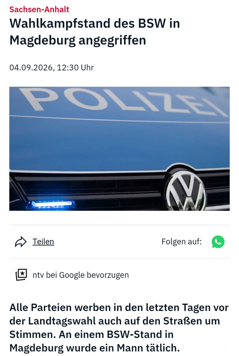 luca_sass_bsw's tweet photo. Die anhaltende Hetze des Establishments gegen das BSW zeigt seine Wirkungen. Willkommen in "unserer" Demokratie.

#BSW jetzt erst Recht!

#deutschland #politikwechsel https://t.co/GpswIaPhhM